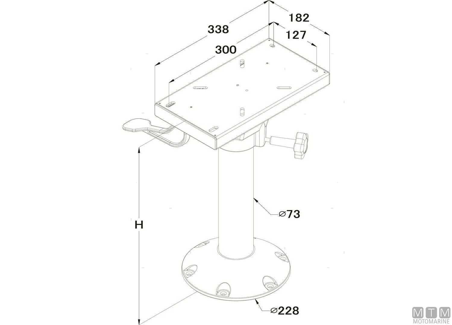Supporto Sedile Fisso Master Low Nero-img0846890_2.jpg