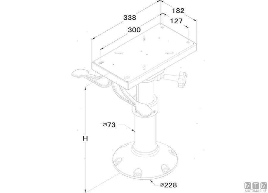 Supporto Sedile Regolabile a Gas Master Nero-img0846894_2.jpg