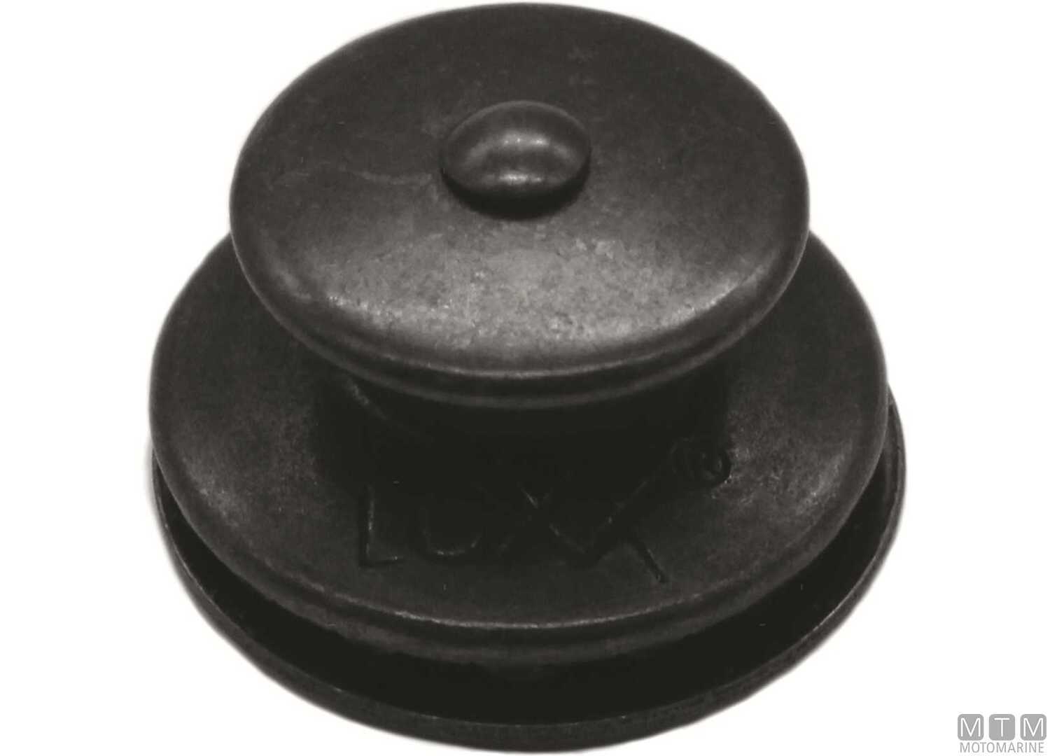 Testa Bottone Loxx in Ottone Placcato Nero