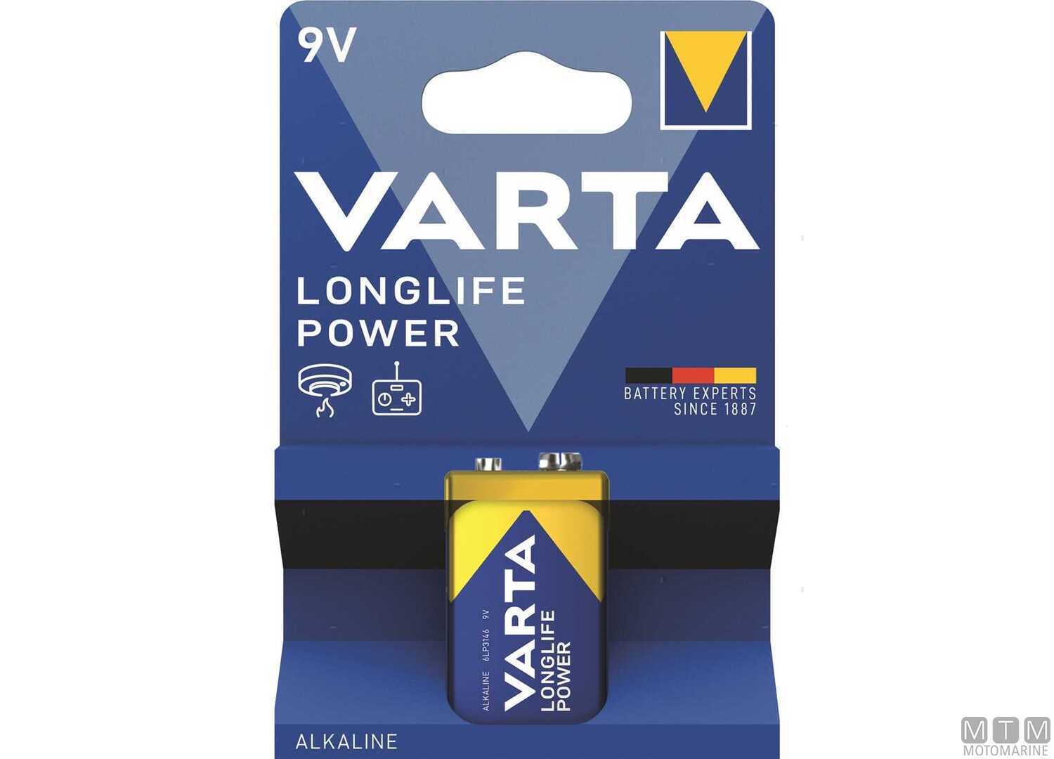 Image Batteria Varta 9V Transistor Alcaline Longlife Power